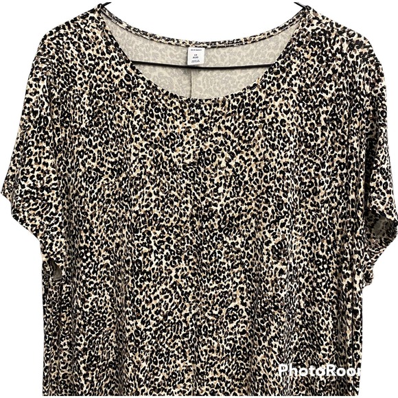 Old Navy Leopard Dress, Size 1X - Picture 1 of 7